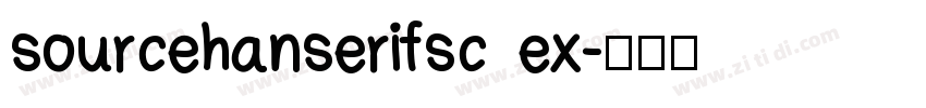 sourcehanserifsc ex字体转换